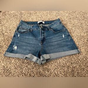 Wax Jean Blue Jean Shorts